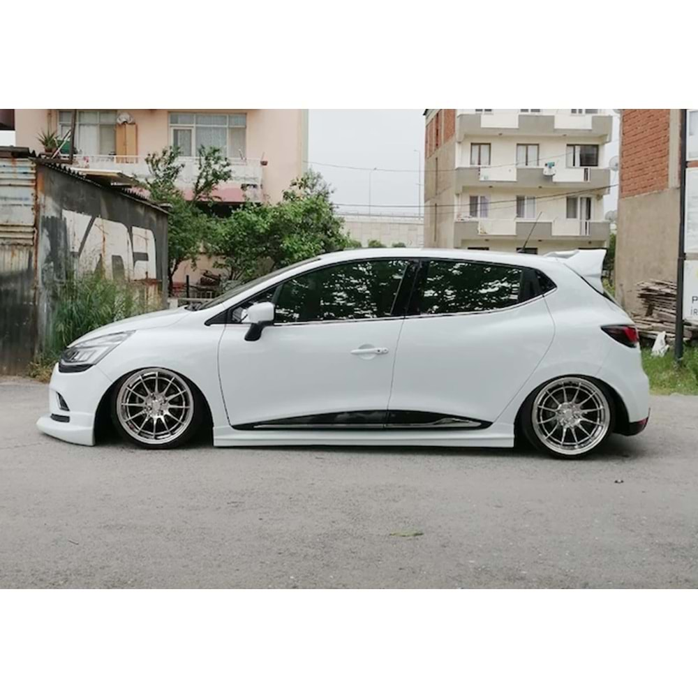 Renault Clio 4 2012+ - Marşpiyel RS Stil, İşlemYapılmamış Ham Ürün Yüzeyi, Vakum, Set