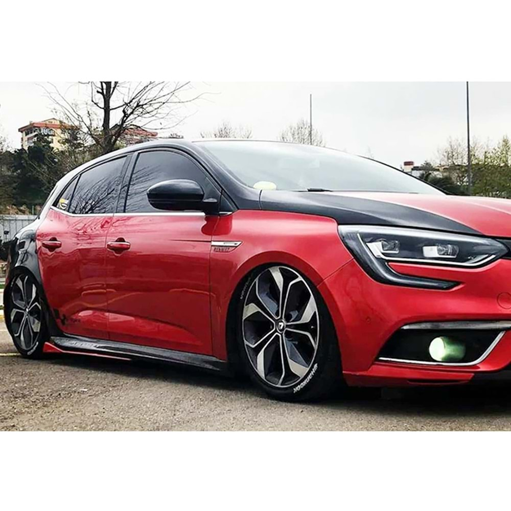 Renault Megane 4 2016+ - Marşpiyel Aero Stil, İşlemsiz Ham Yüzey Vakum Set