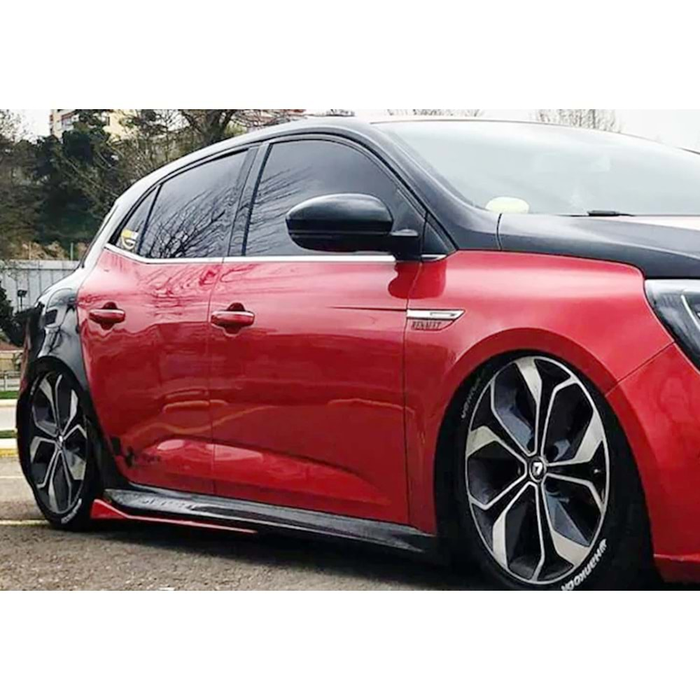 Renault Megane 4 2016+ - Marşpiyel Aero Stil, İşlemsiz Ham Yüzey Vakum Set