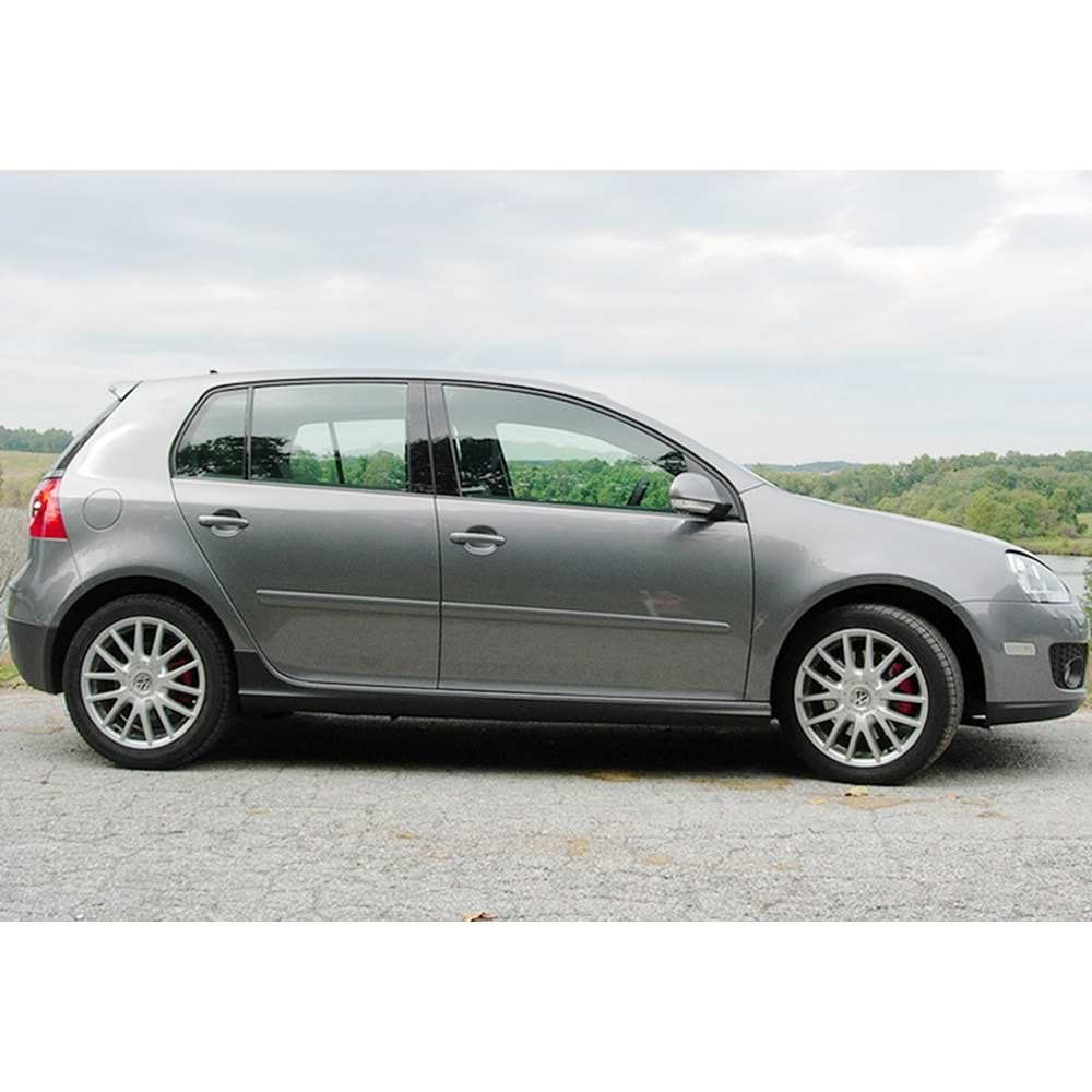 VW Golf Mk6 2008+ - Marşpiyel GTI Stil, İşlemsiz Ham Yüzey Vakum Set