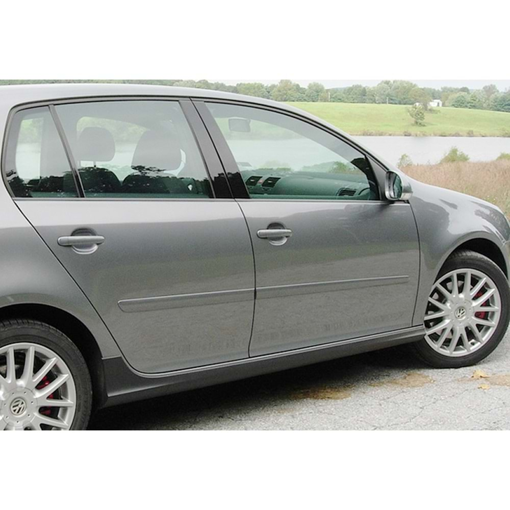 VW Golf Mk6 2008+ - Marşpiyel GTI Stil, İşlemsiz Ham Yüzey Vakum Set