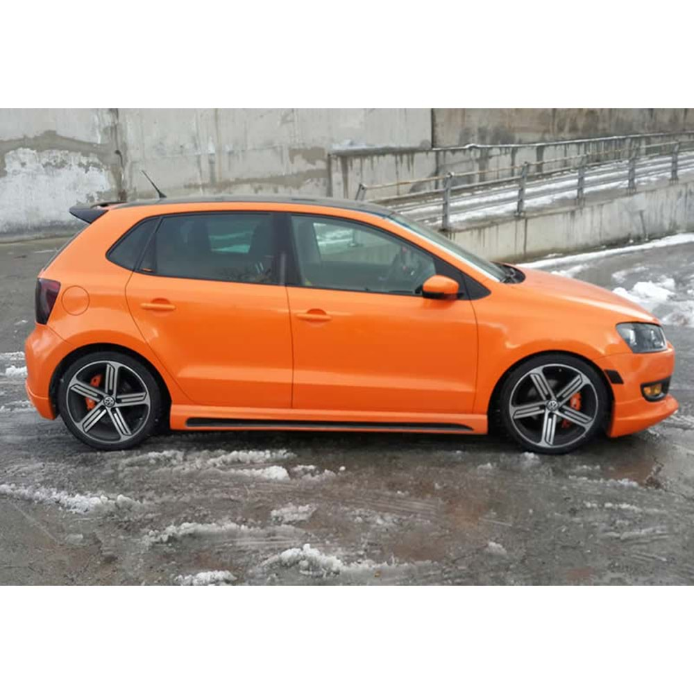 VW Polo Mk5 2009+ - Marşpiyel Rieger Stil, İşlemsiz Ham Yüzey Vakum Set