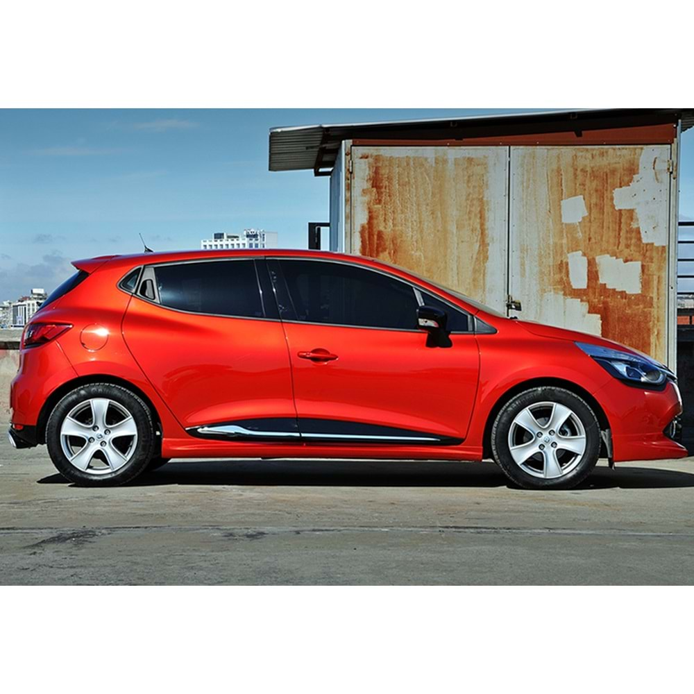 Renault Clio 4 2012+ - Marşpiyel Sport Stil, İşlemsiz Ham Yüzey Vakum Set