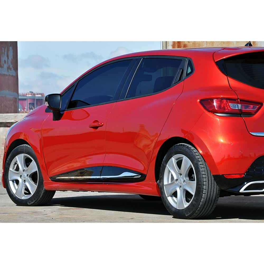 Renault Clio 4 2012+ - Marşpiyel Sport Stil, İşlemsiz Ham Yüzey Vakum Set