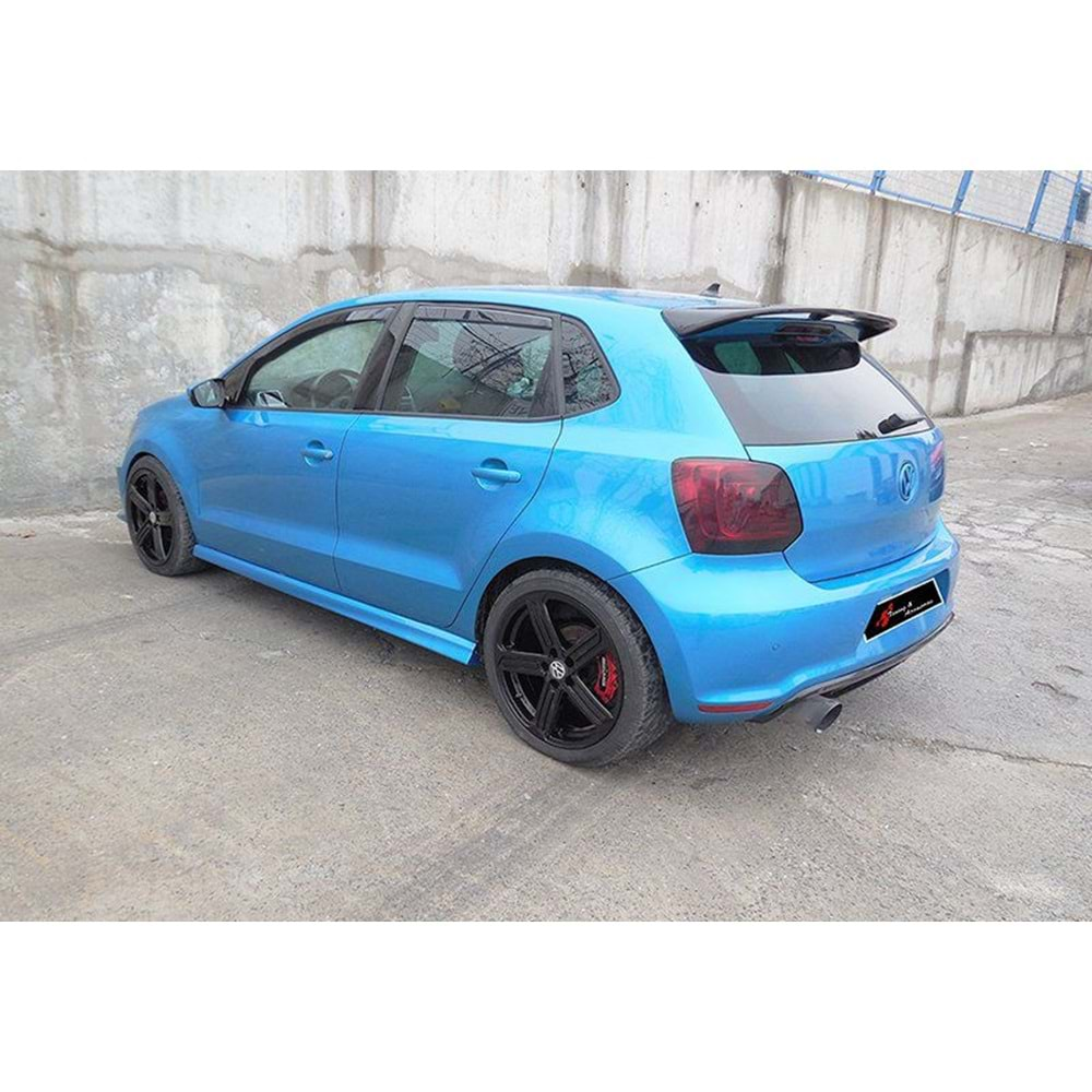 VW Polo Mk5 2009+ - Marşpiyel R Line Stil, İşlemsiz Ham Yüzey Vakum Set