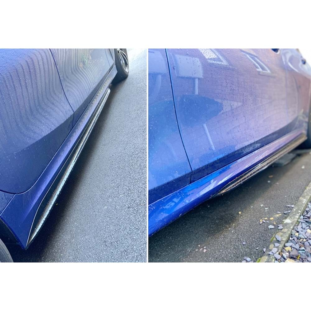 BMW G20 2019+ - Marşpiyel/Çıta Yan, M Performance V2 Stil, Piano Black Parlak Boyalı Ürün Yüzeyi, ABS, Set