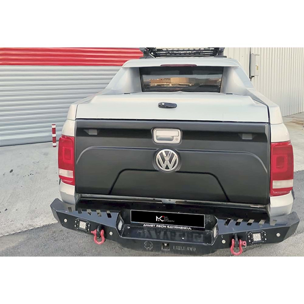 VW Amarok Mk1 2010+ - Bagaj Üst Kaplaması A Plus+ Country Stil, Mat Siyah Ürün Yüzeyi Vkm.