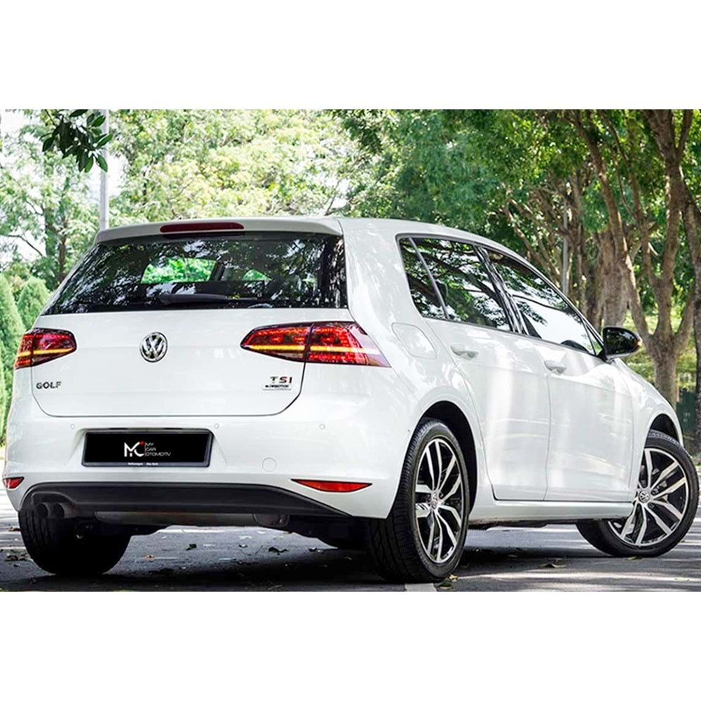 VW Golf Mk7 2012+ - Stop Hihgline 7.5 Stil, Kırmızı Renkli Ürün Yüzeyi, Led Kayar Sinyal, PC, Set