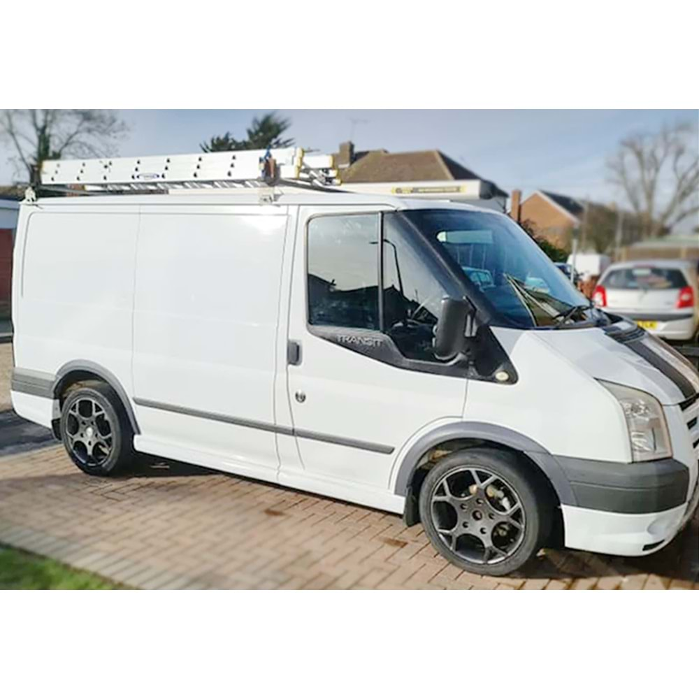 Ford Transit Mk3 FL 2006+ - Çamurluk Üzeri Kaplaması A Plus+ Oem V1 Stil, Mat Siyah Ürün Yüzeyi, Vkm., Set