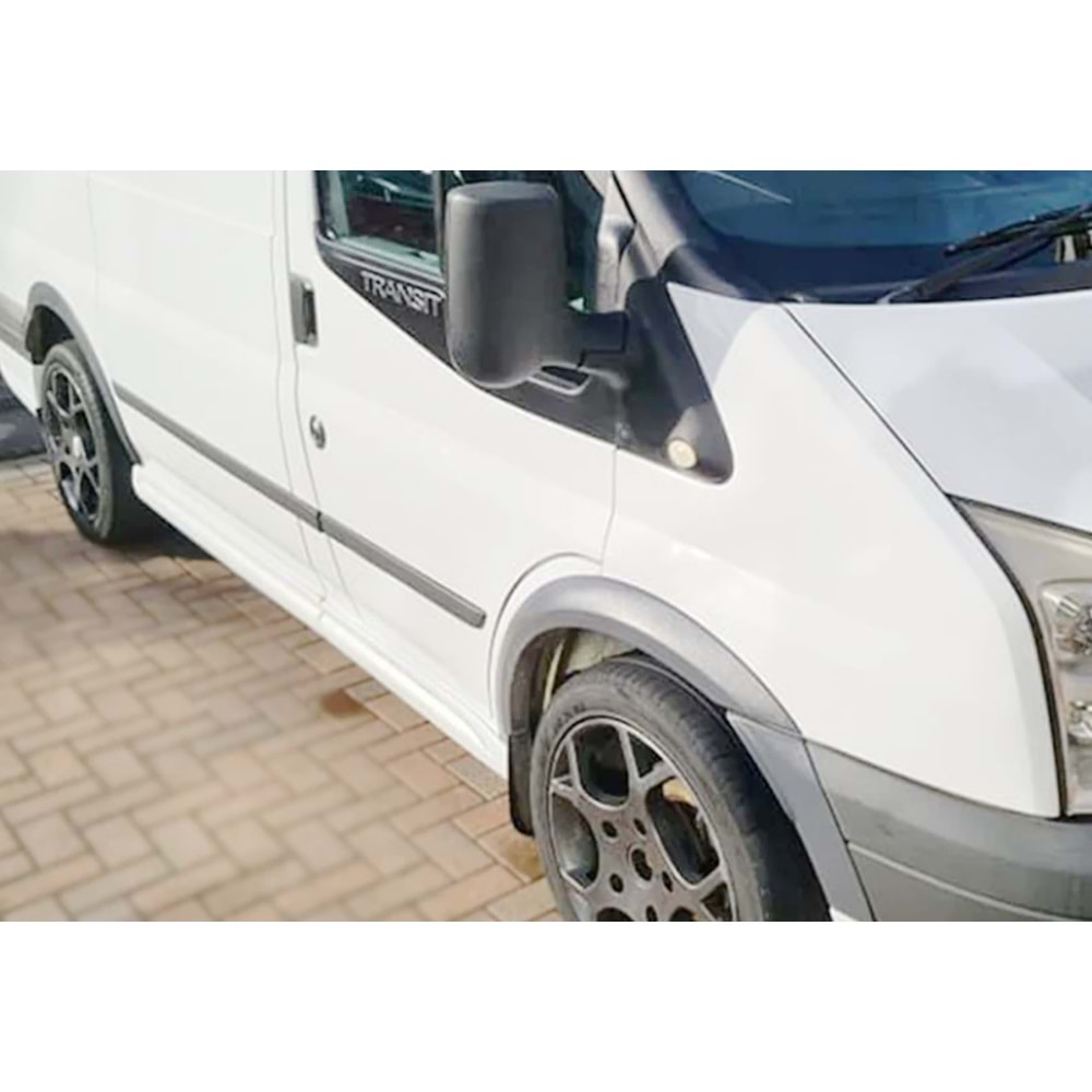 Ford Transit Mk3 FL 2006+ - Çamurluk Üzeri Kaplaması A Plus+ Oem V1 Stil, Mat Siyah Ürün Yüzeyi, Vkm., Set