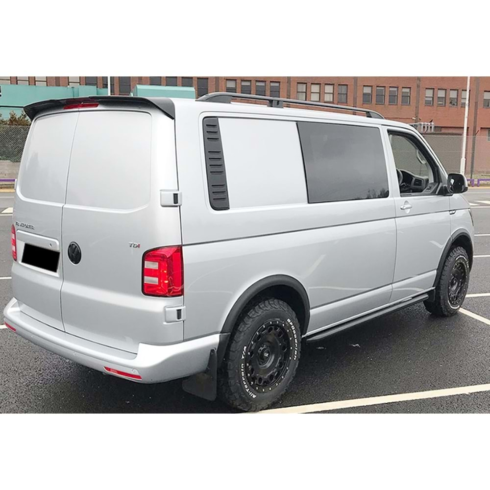 VW Transporter T6.1 2016+ - Çamurluk Üzeri Kaplaması A Plus+ Oem Stil, Mat Siyah Ürün Yüzeyi, Vkm., Set