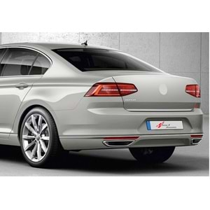 VW Passat B8 2015+ - Krom Bagaj Alt Çıtası, Paslanmaz Çelik