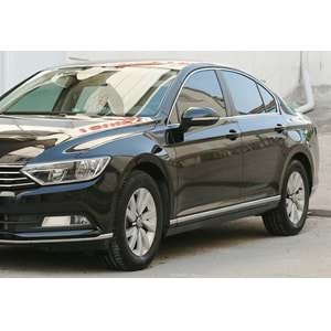 VW Passat B8 2015+ - Krom Kapı Çıtası Yan, Parlak Paslanmaz Çelik Set