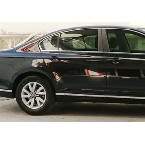 VW Passat B8 2015+ - Krom Kapı Çıtası Yan, Parlak Paslanmaz Çelik Set