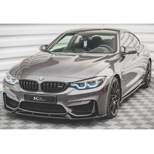 BMW F82 2014+ - Tampon Lipi/Ön Lip A Plus+ M4 V1 Stil, Piano Black Parlak Ürün Yüzeyi, Vkm.