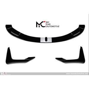 BMW F30 2012+ - Tampon Lipi/Ön, A Plus M3 Vorstainer V1 Stil, Chn. Yampon için, Piano Black Ürün Yüzey, Vakum, Set