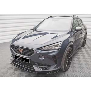 Seat Cupra Formentor Mk1 2020+ - Tampon Lipi/Ön, A Plus Cupra V1 Stil, Piano Black Parlak Ürün Yüzeyi, Vakum