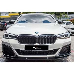 BMW G30 LCI 2020+ - Tampon Lipi/Ön, A Plus M Performance V1 Stil, 3 Parça, Piano Black Parlak Ürün Yüzeyi, Vakum