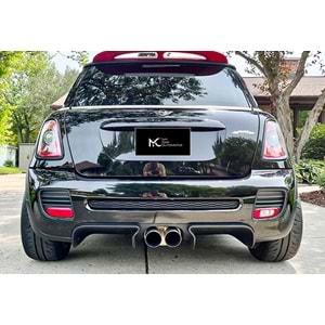 Mini Cooper R56 2006+ - Difüzör/Arka, A Plus S/JCW GP2 Stil, Piano Black Ürün Yüzeyi, Vakum