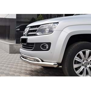 VW Amarok 2010 - Koruma Barı Ön Twin Paslanmaz Çelik 76-42