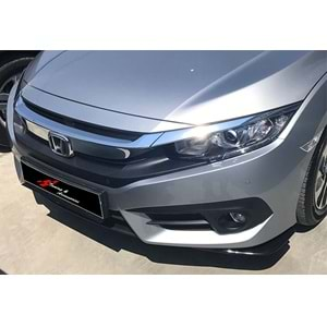 Honda Civic FC5 2016+ - Ön Flap Oem Stil, Mat Siyah ABS Set