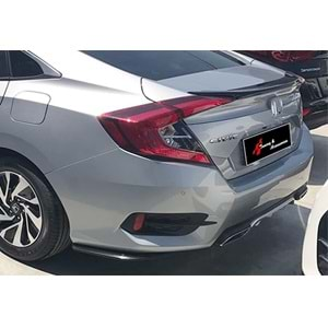 Honda Civic FC5 2016+ - Arka Flap Oem Stil, Mat Siyah ABS Set