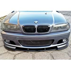 BMW E46 1997+ - Ön Lip B Plus+ M Sport/Technic V1 Stil, Piano Black Ürün Yüzeyi, Vacuum