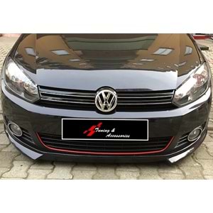 VW Golf Mk6 2008+ - Tampon Eki/Ön Rieger V1 Stil, İşlem Yapılmamış Ham Ürün Yüzeyi, Vakum