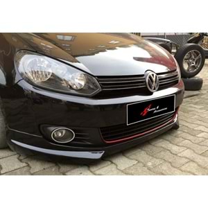 VW Golf Mk6 2008+ - Tampon Eki/Ön Rieger V1 Stil, İşlem Yapılmamış Ham Ürün Yüzeyi, Vakum