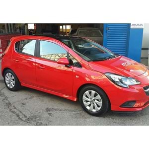 Opel Corsa E 2014+ - Marşpiyel Lipi/Yan, OPC Line V1 Stil, İşlem Yapılmamış Ham Ürün Yüzeyi, Vakum, Set