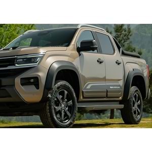 VW Amarok Mk2 2022+ - Kapı Kaplaması/Alt, A Plus Sport V1 Stil, Mat Siyah Ürün Yüzeyi, Vakum, Set