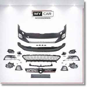 VW Jetta Mk6 2010+ - Body Kit/Tampon Ön, GLI Stil Chn., Pnjr., İşlem Yapılmamış Ham Ürün Yüzeyi, PP, Set