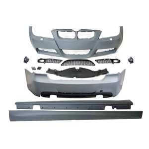 BMW E90 2004+ - Body Kit M Technic Stil Chn., İşlem Yapılmamış Ham Ürün Yüzeyi ABS Set