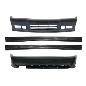 BMW E36 1990+ - Body Kit/Set, M3 Oem V1 Stil/Izgaralı, İşlem Yapılmamış Ham Ürün Yüzeyi, ABS, Set