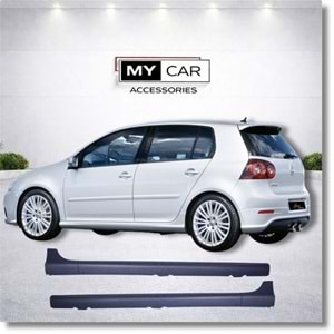 VW Golf Mk5 2003+ - Marşpiyel/Yan, Oem GTI V1 Stil, İşlem Yapılmamış Ham Ürün Yüzeyi, PP, Set
