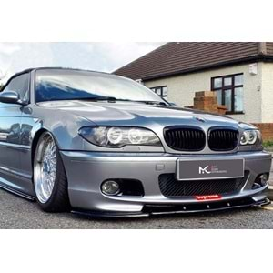 BMW E46 2D 1997+ - Tampon Ön M Technic Stil Chn., İşlem Yapılmamış Ham Ürün Yüzeyi ABS Set