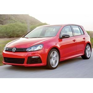 VW Golf Mk6 2008+ - Tampon Ön R20 Stil, Pnjr., DRL, İşlem Yapılmamış Ham Ürün Yüzey, ABS, Set