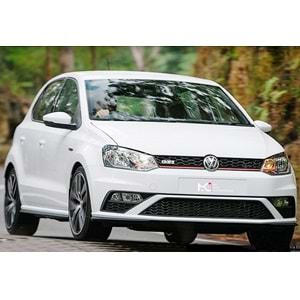 VW Polo Mk5 2009+ - Tampon Ön GTI Stil Pnjr., İşlem Yapılmamış Ham Yüzey Set ABS