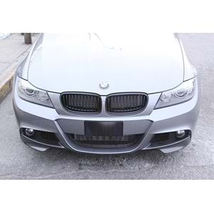 BMW E90 LCI 2008+ - Ön Flap M Performance V2 Stil, Piano Black Vkm. Set