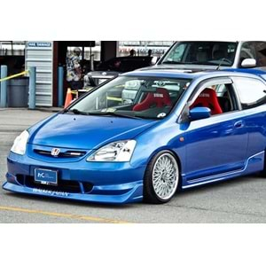 Honda Civic 6 FL 3D 1999+ - Ön Lip Walker Stil 2 Kapı, Astar Boyalı Ürün Yüzeyi, FRP