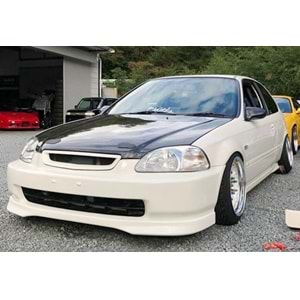 Honda Civic 6 4D 1996+ - Ön Lip Type R Stil, İşlem Yapılmamış Ham Ürün Yüzeyi, Vakum