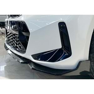 BMW G20 LCI 2022+ - Tampon Lipi/Ön, M Sport V2 Stil ,2 Parça, Piano Black Boyalı Ürün Yüzey, ABS, Set