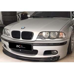 BMW E46 1997+ - Ön Lip M Technic CSL Stil, Piano Black Ürün Yüzeyi, Vkm.