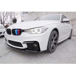 BMW F30 2012+ - Ön Lip M3 Stil, Piano Black Ürün Yüzeyi, Vakum