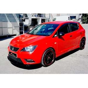 Seat Ibiza Mk4 2008+ - Ön Lip Cupra Basic 2 mm, Piano Black Ürün Yüzeyi, Vakum