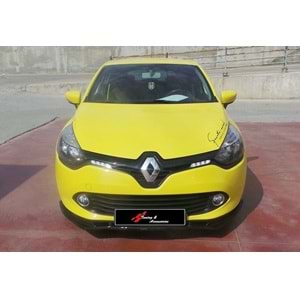 Renault Clio 4 2012+ - Ön Lip Basic 2 mm, Piano Black Vakum