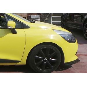 Renault Clio 4 2012+ - Ön Lip Basic 2 mm, Piano Black Vakum