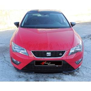 Seat Leon Mk3 2012+ - Ön Lip Cupra Basic 2 mm, Piano Black Vakum