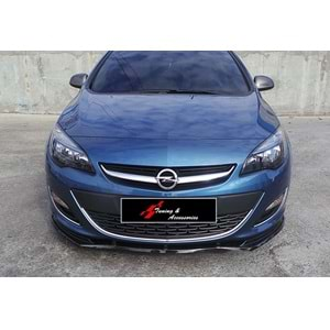 Opel Astra J 2009+ - Ön Lip Basic 2 mm, Piano Black Vakum