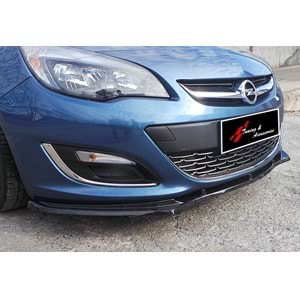 Opel Astra J 2009+ - Ön Lip Basic 2 mm, Piano Black Vakum